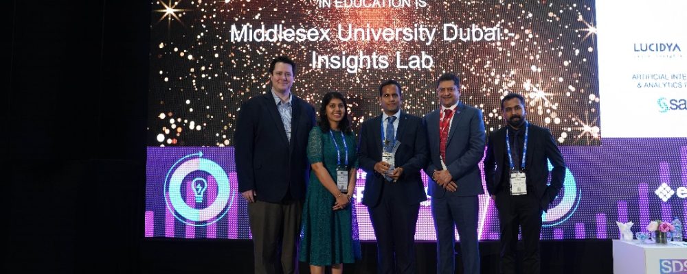 Middlesex University Dubai’s Insights Lab Wins Prestigious Smart Data Excellence Award For Innovation In Education