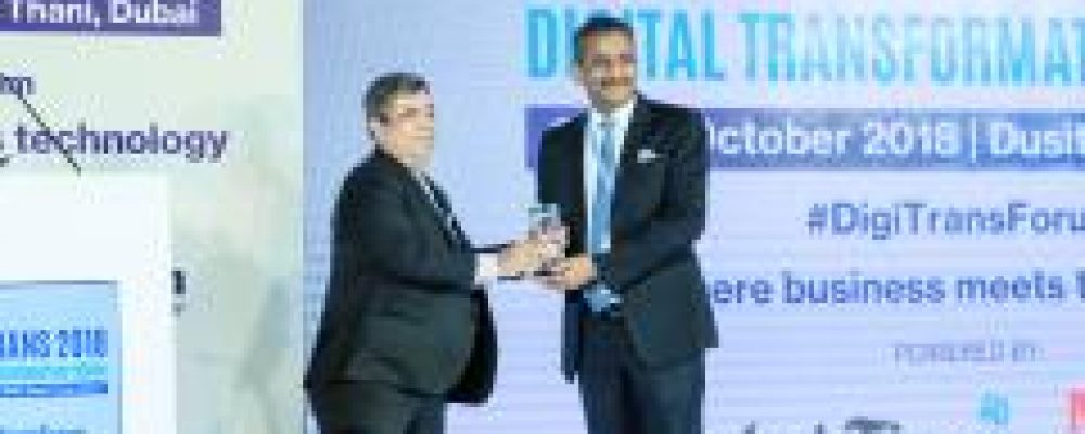 GEMS Education’s Chief Disruption Officer Wins ‘Digital Disruptive Leader’ Award At DIGITRANS 2018