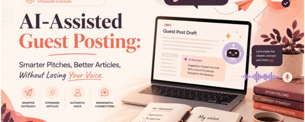 AI-Assisted Guest Posting: Smarter Pitches, Better Articles, Without Losing Your Voice